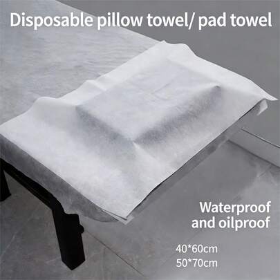 一次性浴巾，加厚防水防油，圆形、方形、U型，美甲沙龙枕套，无纺布按摩和足浴巾