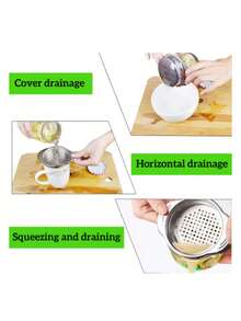 Universal Can Strainer Can Colander Vegetable Fruit Can Strainer For Beans Vegetables Fruit - Multicolor - View 8