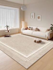 Thảm trải sàn màu be tối giản với họa tiết kẻ sọc, được làm từ chất liệu mềm mại và thoải mái, dễ vệ sinh, có thiết kế chống trơn trượt, thích hợp để trang trí phòng khách, phòng ngủ, phòng tắm, nhà bếp, phòng ăn, văn phòng và các dịp lễ hội. - Màu be - Xem 1