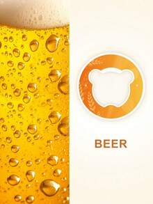 1pc Fruit Flavored Water Cup Ring, Cute Bear Shaped Fruit Scented Water Ring, Creative & Interesting Fruit Fragrance Ring That Won't Change Water Taste But Add Aroma - Multicolor - View 29