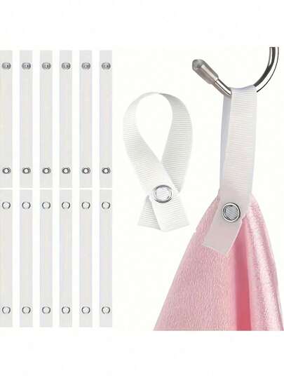 10 piezas Soporte para toallas de baño y cocina, Suave soporte para toallas de baño y de cocina, Pinzas para toallas para gabinete