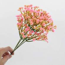 Bó hoa baby's breath nhân tạo 6 bông kèm dây leo, thích hợp làm quà tặng ngày Valentine, trang trí tiệc cưới và lễ đính hôn. - Bầu trời sao hình chĩa đơn - Xem 8