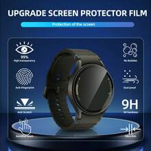 适用于 Galaxy Watch 4/5/6/7（40mm 和 44mm）的 3 片装钢化玻璃屏幕保护膜，包含定位工具，防刮花，简约风格 - 9H 硬度 - 3PCS 帶定位 透明 - 查看 5