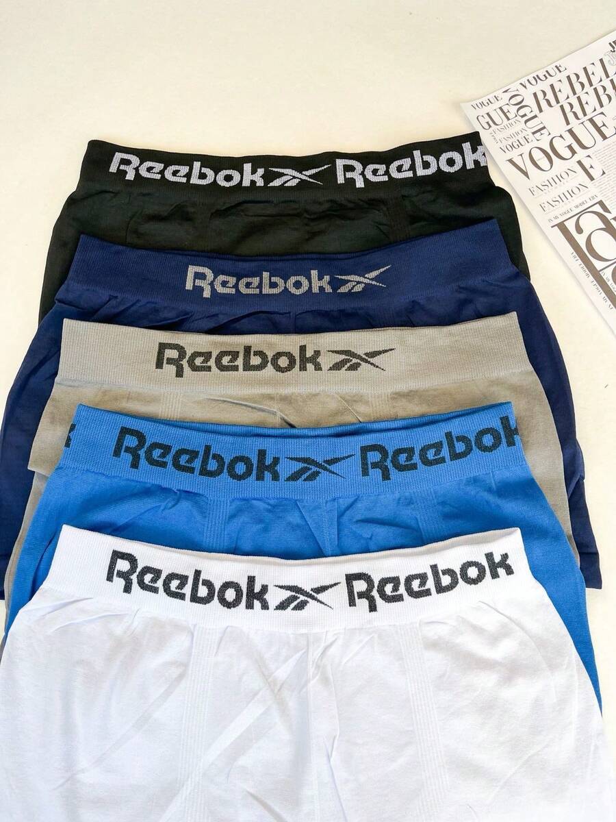 Set Of 3 Men's Boxer Briefs, Original Reebok Microfiber Polyester, Seamless, Maximum Comfort, Adult Lingerie, On - 彩色 - 查看 1