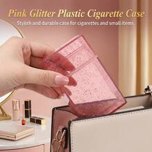 1 pieza Estuche de cigarros de acrílico resistente a la presión portátil para uso doméstico y comercial, de construcción de plástico - Multicolor - Ver 5