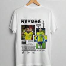 Jr. T-Shirt, 100% Cotton, Unisex, Boy's Shirt, Ney10, Exclusive And Durable Design. - 白色 - 查看 5