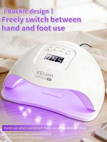 XEIJAYI 1个白色UV LED美甲灯，带24个灯泡，专业美甲凝胶烘干机，4种定时设置 - 白色 - 查看 6