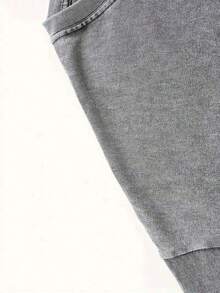 Summer Tops20262026 Washed Cotton, Floral Mom Letter Print T-Shirt, High-Quality Batik Cotton Retro Fashion Brand T-Shirt, Women's T-Shirt, Women's Autumn T-Shirt, Halloween Christmas Gift, Holiday Gift, White Tops, Valentine's Day Outfit, Mardi Gras, Summer Tops, For Women, Valentine's Day Outfits For Women, Women's Tops, Fairycore, , Elegant Women's Outfitssummer Clothes Washed Cotton - 灰色 - 查看 4