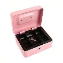 Hucha mini con cerradura - Hucha de adulto con cerradura de llave, diseño con asa superior, adecuada para uso diario en la oficina, regalo perfecto para Halloween y Navidad - Versión clave - Ver 15