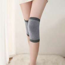 1 par de rodilleras delgadas y cálidas, protección de la articulación de la rodilla contra el frío en habitaciones con aire acondicionado, unisex, apta para todas las estaciones - Multicolor - Ver 7