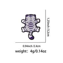 可爱卡通猫牛珐琅徽章动物虎鲸搞笑浣熊语录胸针金属翻领别针徽章背包服装配饰珠宝朋友礼物 - 黑色 - 查看 25