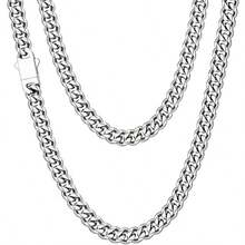 男士不锈钢链项链，银色/黑色/14K镀金，长度可选：18英寸、20英寸、22英寸 - 彩色 - 查看 10