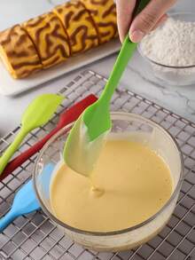 1/3/6/9pcs Cake Frosting Spatula, Silicone Scraper, 8.46 Inch Small Scraper, Heat-Resistant Non-Stick Flexible Scraper, Baking Mixing Tools, Suitable For Kitchen, Baking, Cooking, Cake Spreading, Holiday Kitchen Accessories - Multicolor - View 6