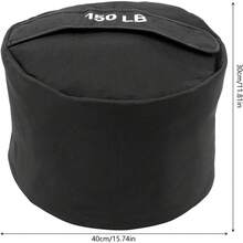 DDBESSIC Strongman Sandbags, 150lbs Fitness Sandbag, Fillable Weighted Sand Bag For Training, Heavy Duty 1000D Fabric - Black - View 4