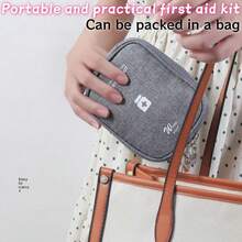 1pc/2pcs Portable First Aid Kit, Mini Medical Bag, Home Medicine Storage Box, Reusable Pill Case, Durable Zipper Medical Pouch For Home, Travel, Camping, Hiking, Work And School. Ideal Outdoor Emergency Survival Kit, Health And Pandemic Prevention Medicine Storage Bag. Suitable As A Gift For Family And Friends On Mother's Day, Father's Day, Halloween, Thanksgiving, Christmas, New Year And Valentine's Day. - TB0623 - View 7
