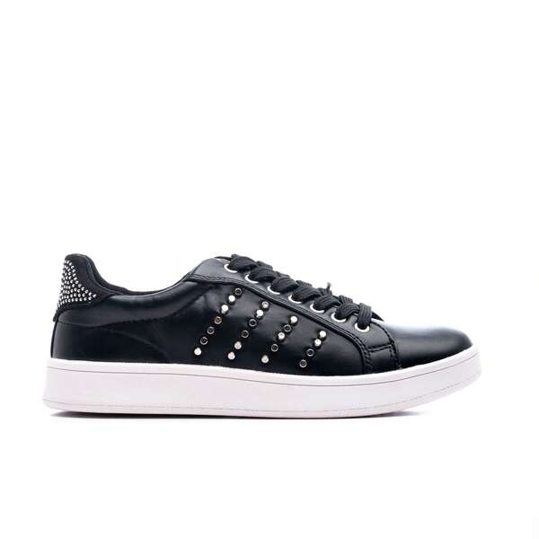 Koroshi Women's Fantasy Studded Sneakers, Black, Size 36