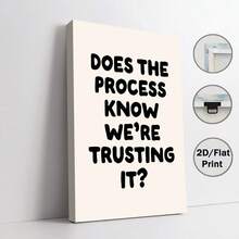 Tranh áp phích văn phòng hài hước "Chúng ta có tin tưởng vào quy trình không?", Tranh nghệ thuật treo tường tối giản đen trắng với chữ in đậm, Tranh trang trí không khung với câu nói tạo động lực, Khẩu hiệu năng suất hài hước, Phông chữ hiện đại, In ấn chất lượng cao, Giấy bền, Hài hước công sở, Thiết kế phẳng 2D, Thích hợp cho văn phòng tại nhà, hành lang, nơi làm việc, trang trí phòng, 1 chiếc - Nhiều màu - Xem 17