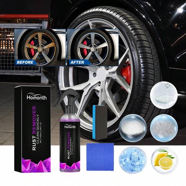 Heavy Duty Automotive Rust Remover, Metal Parts Anti-Rust Cleaner & Renovator, Anti-Oxidation Rust Converter