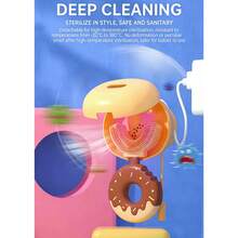 New U-Type Manual Toothbrush For Toddlers & Kids 2-12 | Soft Silicone Bristles For Boys & Girls | Teeth Protection - Huang (ages 7-14) - View 3