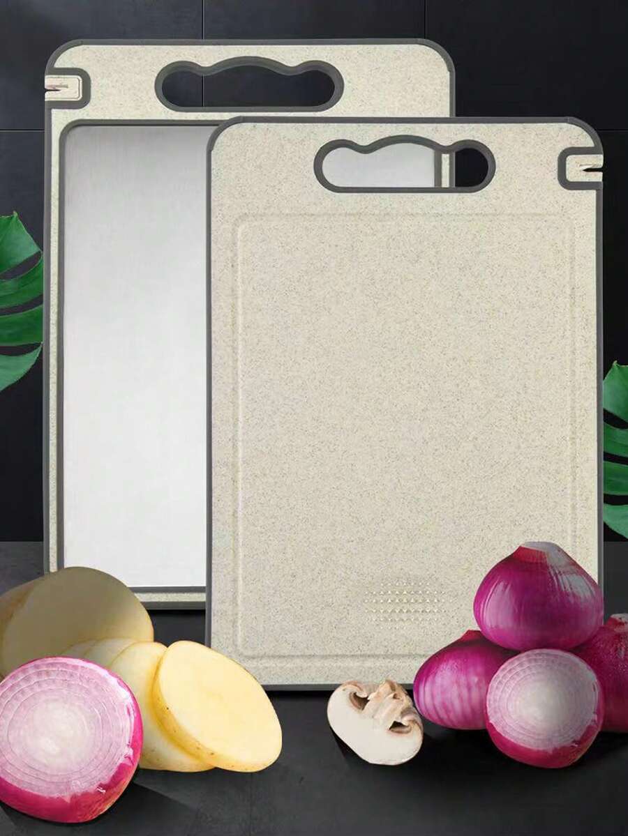 Thớt thép không gỉ 2 trong 1, dụng cụ mài dao nhà bếp đa năng và thớt thái. - Nhiều màu - Xem 1