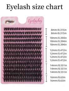 Fluffy Lash Clusters 60DIndividual Eyelash Thick Cluster Eyelash Extensions D Curl Lashes Clusters 280Pcs Individual Lashes 8-16MM Wispy Cluster Lashes Lash Clusters, Eyelash Clusters, Individual Eyelashes, Lashes, Fake Lashes - D - View 7