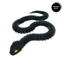 1件 2026热销3D打印可动蛇形模型，关节可活动，完美礼物，节日礼物，生日礼物，趣味礼物，情人节礼物 - 彩色 - 查看 11