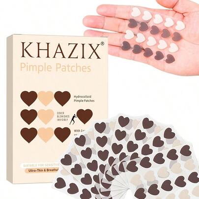 160 parches en forma de corazón de color café - Parches hidrocolloides para el acné invisibles, adecuados para todo tipo de piel, con adhesión duradera sin residuos