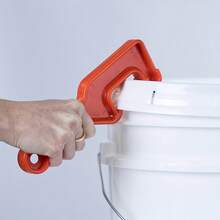 1个塑料桶盖开启器 - 5加仑油漆罐开启扳手，轻巧耐用设计，适用于家庭和工业用途，紧凑型油漆罐开启器，带易握手柄 - 紅色 - 查看 2