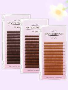 12 แถว C/CC/D/DD Curl 0.05/0.07 ขนตาปลอมสีน้ำตาล, ขนตาผสม 8-15, ขนตาปลอมสีน้ำตาลพรีเมี่ยม 3 ซีรีส์, ขนตาปลอมมิ้งค์นุ่มธรรมชาติ, ช่อขนตาปลอมสำหรับแต่งหน้า, ช่อขนตา, ขนตาปลอม, ขนตา, ขนตาปลอม - C - ดู 9
