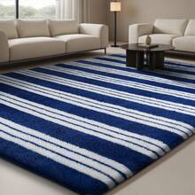 Blue and White Stripes