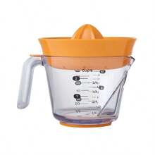 Professional 2-Cup Citrus Juicer With Easy Read Measurement Marks – Manual Orange Lemon Juicer, Non-Slip Base, Easy To Clean - Trong sáng - Xem 8