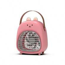 New Cartoon Spray Air Cooler Household Bedroom DesktopUSBPortable Mini Cooling Spray Fan - 粉紅色 - 查看 7