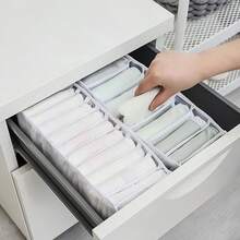 Drawer Organizer Kit With 11 Compartments. - White - View 6