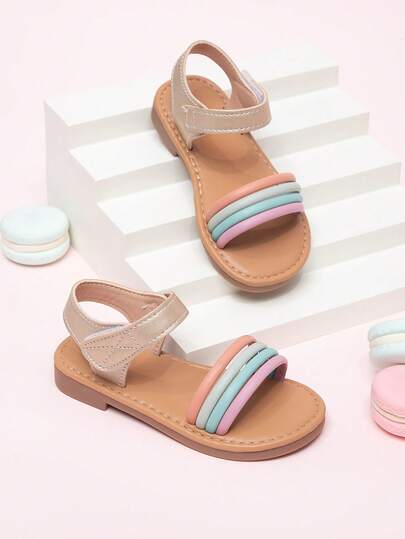 Sandalias planas minimalistas, casuales y cómodas para bebé