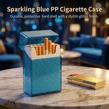 1 pieza Estuche de cigarros de acrílico resistente a la presión portátil para uso doméstico y comercial, de construcción de plástico - Multicolor - Ver 11