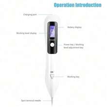USB Rechargeable Portable LCD Beauty Pen – Professional Skin Treatment For Mole, Freckle & Tattoo Removal | White Gift Box Ready - Default - View 6
