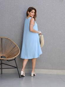 Women's Tank Dress DuNa - Celeste - Ver 4
