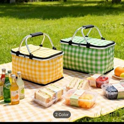 Canasta Térmica Plegable para Picnic – Varios Colores