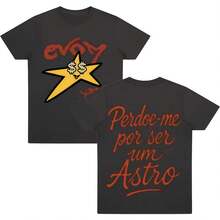2026 Camiseta Astro Veigh Merch T Shirts Men Women Graphic Print T-Shirt Male Summer Cotton Short Sl - màu đen - Xem 1