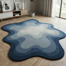 1 tấm thảm trang trí bằng len hình dáng bất đối xứng, phong cách Wabi-Sabi, họa tiết mây ombre xanh trắng, thảm chùi chân tạo không gian ấm cúng, thảm trang trí, thảm tròn dày, chất liệu mềm mại và thân thiện với da, thích hợp để trang trí phòng khách, phòng ngủ, phòng học, v.v., chất liệu mềm mại và thân thiện với da, thảm phòng ngủ, thảm phòng học, thảm phòng khách, thảm chào đón, trang trí văn phòng, thảm trải sàn, thảm nhà bếp, thảm phòng chơi game, thảm phòng tắm, trang trí nhà cửa thời trang cá nhân hóa, trang trí phòng, trang trí phòng khách, trang trí nhà cửa, trang trí ngày lễ - Nhiều màu - Xem 4