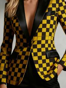 Women's Stylish Leopard Print Gradient Blazer, Perfect For Autumn And Winter. An Elegant Office Blazer, Suitable For Work Or Commuting. Also Suitable For Dates. Women's Blazers. Winter Women's Wear. Autumn Women's Wear.Valentine's Day Gifts - UWJ055 - 查看 2