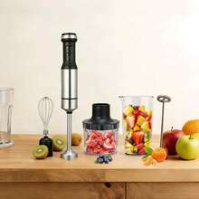 OCTAVO 800W High Power Electric Immersion Hand Blender, Stainless Steel, 12-Speed Control Single Hand Kitchen Mixer, Blender, Chopper, Ice Crusher, Detachable Beater, Easy To Clean. Suitable For Purees, Smoothies, Vegetables, Eggs,Valentine's Day And Mother's Day Gifts. - Xem 2