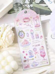 3D立体环氧树脂水晶贴纸、树脂贴纸、梦幻月亮系列贴纸 - 彩色 - 查看 2