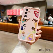 Miniso Disney Princess Group Wave Design Phone Case Suitable For Samsung Galaxy S25 Ultra/S25 Plus/S25/Galaxy S24 Ultra/S24 Plus/S24/S24 FE/S23 Ultra/S23 FE/S22Ultra/S22 Plus/S22/S21 Ultra/S21 Plus/S21/S21 FE/A13/A14/A15/A16/A17/A33/A34/A35/A36/A52/A53/A54/Galaxy Note20Ultra/Galaxy Note20 Galaxy S25 Case Galaxy S25 Case Galaxy S25 Ultra Case Plus Stocking Stuffers The Girlfriend - 酒紅色 - 查看 4