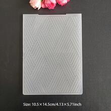 2D Embossing Folders For Card Making Embossing Machine Template For Scrapbook Paper Craft Album Stamps Decor DIY Greeting Card Making Geometric Diagonal Pattern / Butterfly And Flower / Birthday-Themed Text / Handwritten Background / Handwritten Background - 2D - View 13