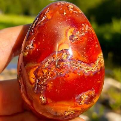 Natural Red Agate Egg Polishing Quartz Crystal Spiritual Energy Home Decoration Festival Gift 102 Sold Sourced From Oneshou