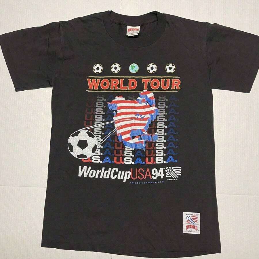 Vintage 1994 FIFAs World Cups Soccer USA Black Shirt   Futbol - 黑色 - 查看 1
