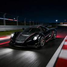 科尼赛克 Jesko 压铸超级跑车模型 - 逼真合金超级跑车模型 - 汽车模型 - 生日礼物 - 节日礼物（纯模型收藏展示，无声音、灯光或遥控功能） - 彩色 - 查看 3