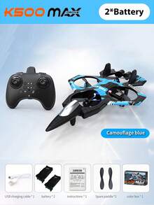 4DRC Model samolotu dla dzieci, samolot zdalnie sterowany, akrobacje z regulacją wysokości, zabezpieczenie przed upadkiem, materiał piankowy, szybowiec grawitacyjny, światła efektowe, quadrocopter, akcesoria w losowych kolorach - Czarne - Zobacz 19