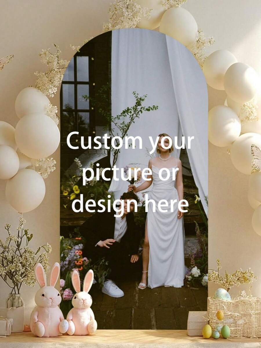 1 Set de Decoración de Fondo de Arco Personalizado, Decoración de Arco de Globos Personalizada para Fiesta de Cumpleaños, Soporte de Fondo de Arco de Boda para Decoración de Fiesta de Graduación - Multicolor - Ver 1